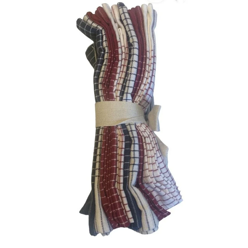 Thyme Sage Napkins Fabric Red White Blue 18x18